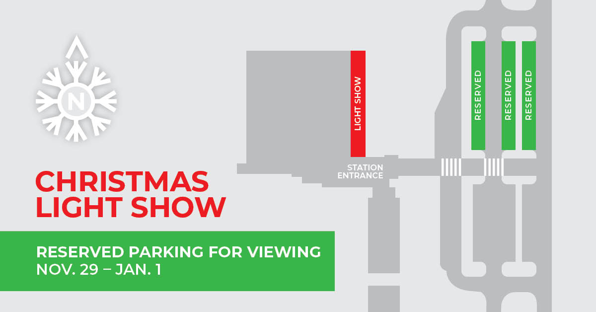 Christmas Light Show Parking Map 